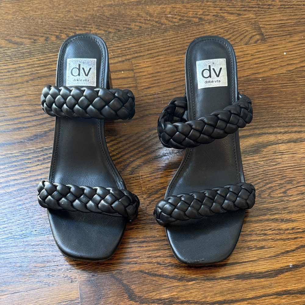 Dolce Vita Women's Black Double Braided Sandals